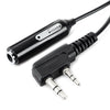 3.5mm Female to K-Type Earphone Adapter Cable for Kenwood /BaoFeng Walkie Talkie
