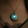 Fashion Women'S Moon Charm Luminous Stone Necklaces Pendants Jewelry