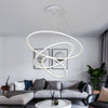 Brightness Modern Simplicity LED Pendant Light Three Rings External White light Inside Warm White