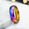 Fashion Rainbow Stainless Steel Ring Simple Exquisite Titanium Stee Couple Rings