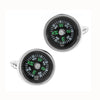 Brass Compass Shaped Cufflinks for Men