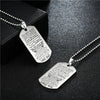 To My Son Daughter I Want You To Believe Love Dad Mom Lettering Hang Necklace