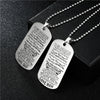To My Son Daughter I Want You To Believe Love Dad Mom Lettering Hang Necklace