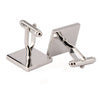 Alloy Material Paint Process Two-Dimensional Code Pattern Men Cufflinks