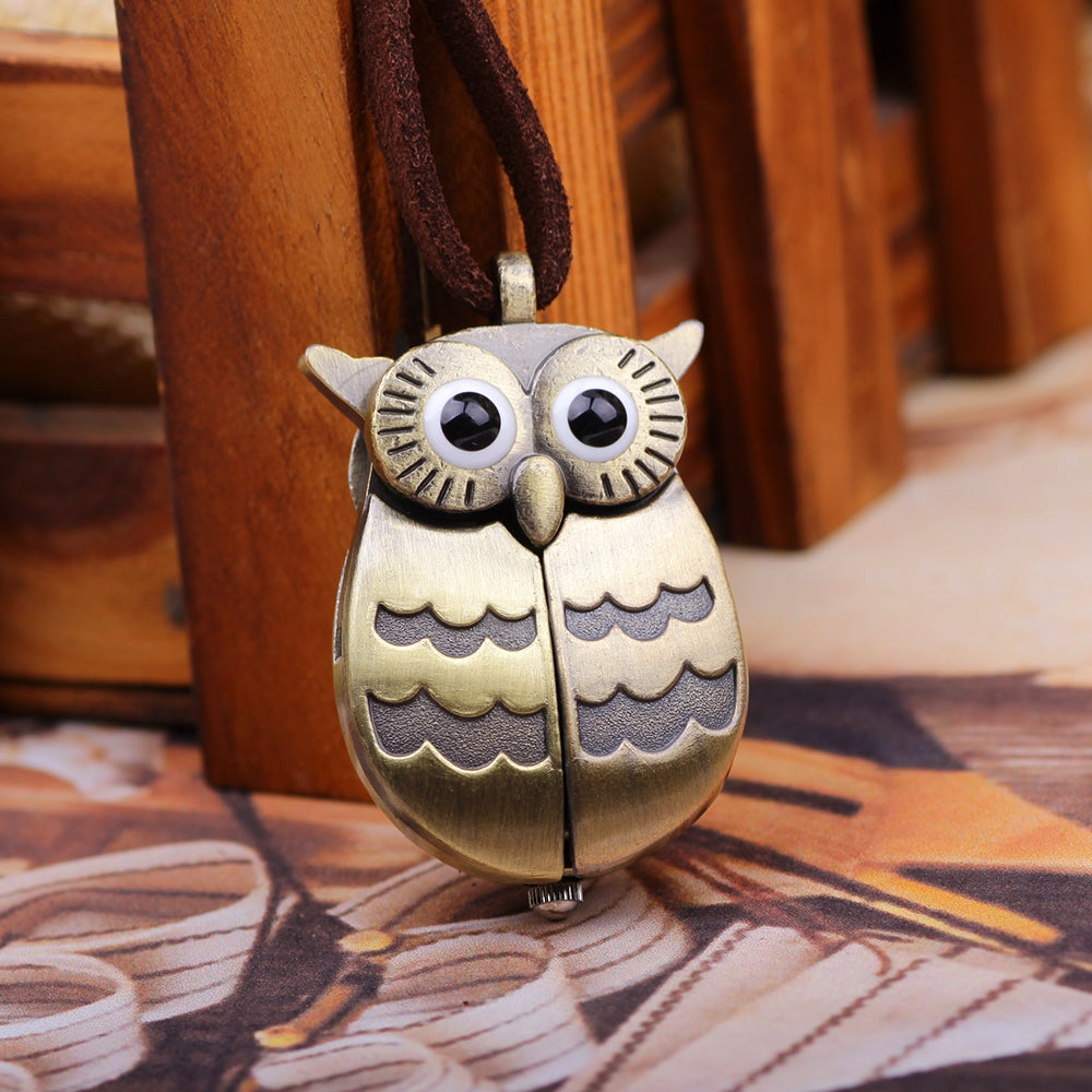 Cute Owl Pocket Watch