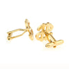 Brass Electroplating Process Dollar Shaped Cufflinks for Men