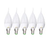 EXUP 5PCS LED Candle Bulb F37 5W 220V - 240V 450LM 3000K 6000K