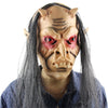 Yeduo Halloween Horror Masks Scary Mask Halloween Toothy Zombie with Long Hair Devil Ghost
