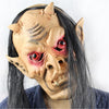 Yeduo Halloween Horror Masks Scary Mask Halloween Toothy Zombie with Long Hair Devil Ghost