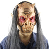 Yeduo Halloween Horror Masks Scary Mask Halloween Toothy Zombie with Long Hair Devil Ghost