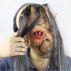 Yeduo Halloween Horror Masks Scary Mask Halloween Toothy Zombie with Long Hair Devil Ghost