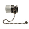 Brightness E26 / E27 Edison Socket Base Retro Pendant Lamp Holder 3pcs Metal Zipper Style with Pull Chain Power Switch