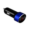 USB 3.0 Car Charger Adapter Dual Port Dual USB Charge LED Display