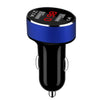 USB 3.0 Car Charger Adapter Dual Port Dual USB Charge LED Display