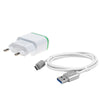 5V/2A Quick Charger EU Plug USB Charger Power Adapter + USB 3.1 Type-C Fast Charge Cable