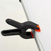 LimoStudio 10-Pack Adjustable Heavy Duty Spring Black Clamps