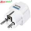Minismile 3Pcs 2500W EU Plug 2 Feet Standard Travel Power Adapter Charger Kit