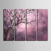 Special Design Frameless Paintings The plum blossom in dream Pattern 4PCS