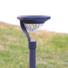 2PCS Warm White Stainless Steel Solar Lawn Light for Garden Landscape Lighting Pathway Stairway