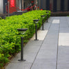 2PCS Warm White Stainless Steel Solar Lawn Light for Garden Landscape Lighting Pathway Stairway