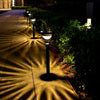 2PCS Warm White Stainless Steel Solar Lawn Light for Garden Landscape Lighting Pathway Stairway