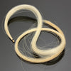 White Professional Violin Bow Hair Mongolian