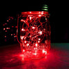 5M String Lights for Patio Micro 50 Red Ray LED Battery Powered 4.5V