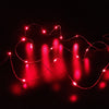 5M String Lights for Patio Micro 50 Red Ray LED Battery Powered 4.5V