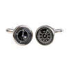 Round Car Tank Gauge Cufflinks for Men