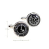 Round Car Tank Gauge Cufflinks for Men