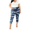 Ladies Tie Dyed Jeans Personality Tights Trousers Stretch Pants Pluse Size Pants