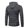 2017 New Men'S Fashion Spell Color Hooded Casual Long-Sleeved Sweater Male Slim Thick Sweater