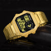 SANDA Steel Waterproof Multi-Functional LED Watch Square Fashion Electronic Watc
