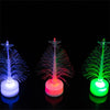 Jueja Novelty Glowing Fiber Optic Christmas Tree Night Lamp Led Bottom Sticker Night Light for Children Romantic Home Decorative
