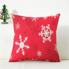 Christmas Linen Snowflake Pillowcase