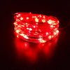 5M String Lights for Patio Micro 50 Red Ray LED Battery Powered 4.5V