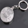 YEDUO 50 Years Perpetual Calendar Keyring Keychain Silver Alloy Key Chain Ring