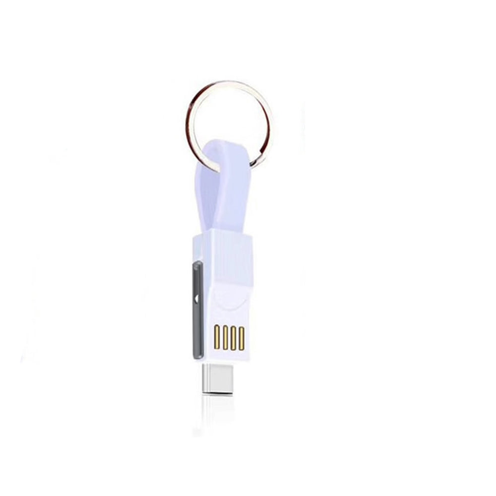 Cwxuan 3 in 1 Key Chain USB Magnetic Charging Line Sync Data Cable