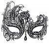Halloween Masquerade Mask for beauty Women Metal Mask Shiny  Rhinestone Mask