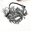 Halloween Masquerade Mask for beauty Women Metal Mask Shiny  Rhinestone Mask
