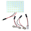 2PCS 48 LED 1210 3528 SMD Car Panel Light Bulbs T10+BA9S+Festoon Dome Lamp