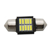 4PCS White 31mm 4014 10SMD Festoon Dome Map Interior LED Light Bulbs DE3175 3021