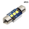4PCS White 31mm Osram 3030 3 SMD Festoon Wedge Dome Interior LED Light
