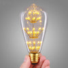 SUPli 1Pack Vintage Edison Bulbs AC 220V - 240V 3W Bright Starry Style Squirrel Cage Light Bulb for Home Lamp Lighting Fixtures Decorative Antique Filament Nostalgic Glass E27 Medium Base Warm Yellow