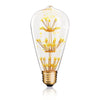 SUPli 1Pack Vintage Edison Bulbs AC 220V - 240V 3W Bright Starry Style Squirrel Cage Light Bulb for Home Lamp Lighting Fixtures Decorative Antique Filament Nostalgic Glass E27 Medium Base Warm Yellow