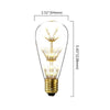 SUPli 1Pack Vintage Edison Bulbs AC 220V - 240V 3W Bright Starry Style Squirrel Cage Light Bulb for Home Lamp Lighting Fixtures Decorative Antique Filament Nostalgic Glass E27 Medium Base Warm Yellow