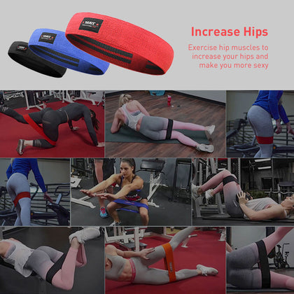 ALBREDA Men&women Hip Resistance Bands Booty Leg Exercise Elastic Bands For gym Yoga Stretching Training Fitness Workout FE347