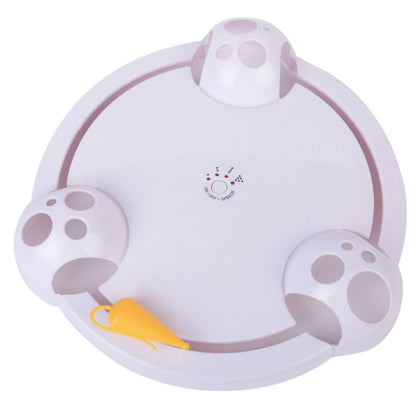 Automatic Rotating Cat Teaser Plate Mice Catch Toy Electric Playing Exercise Toy