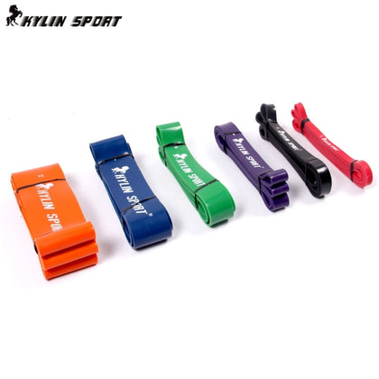 Nature Pure Latex resistance bands  6 size fitness power training strength loop pull up bands rubber expander