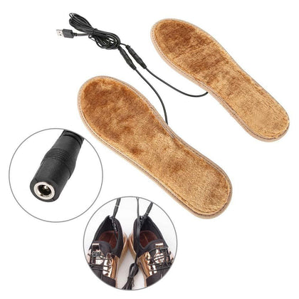 Waterproof USB Electric Heating Foot Insole Washable High Heat Exchange Efficiency Fast Heating Speed Winter Keep Warm Insole